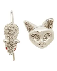 Marc Jacobs Cat and mouse Kristall-Ohrringe Silver