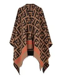 Fendi FF Poncho Brown