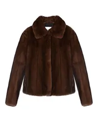 Yves Salomon Kurze Jacke Brown