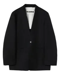 Jil Sander Destrukturierte Jacke Black