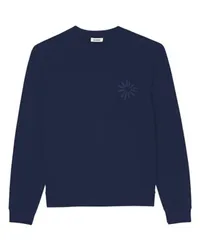 Sandro Sweatshirt mit Blume Blue