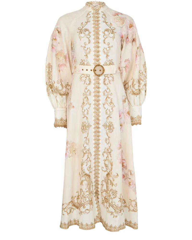 Zimmermann Hypnotic Midikleid mit Knöpfen 