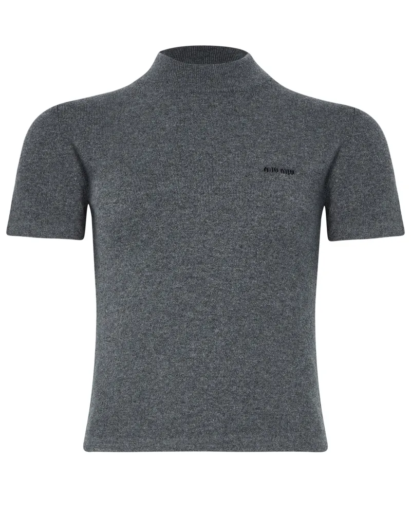 Miu Miu Pullover mit Stehkragen aus Kaschmir 