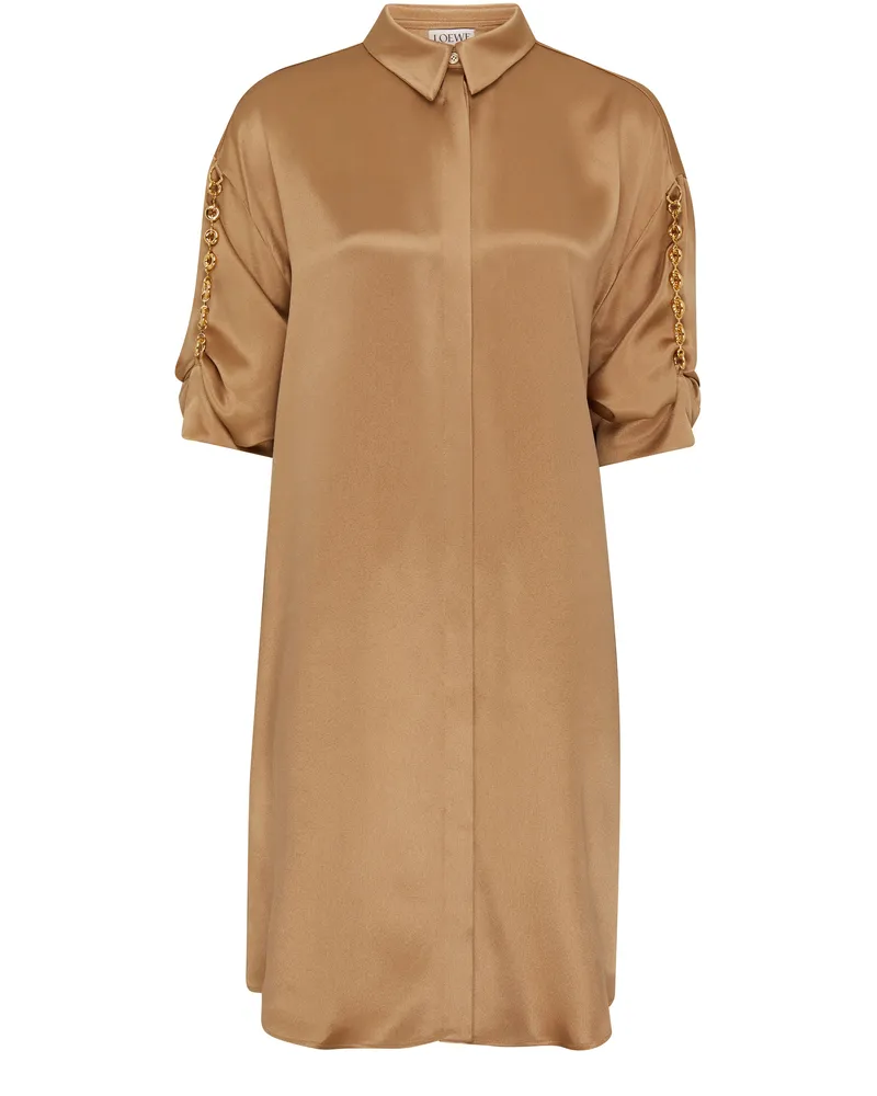Loewe Hemdkleid mit Kettendetail 