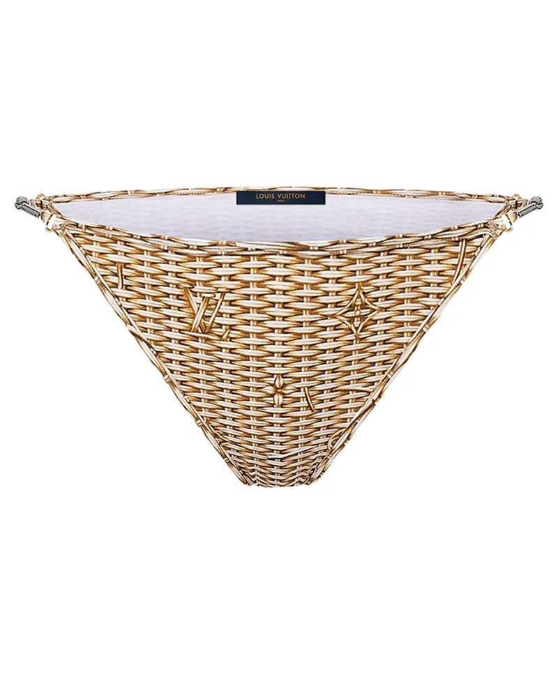 Louis Vuitton Bikiniunterteil mit Monogram Raffia-Motiv 