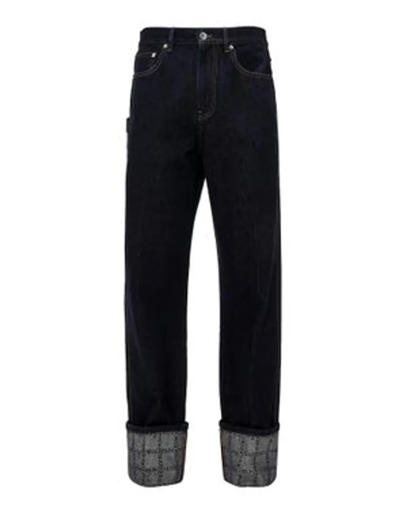 J.W.Anderson Jeans mit Logo-Raster Blue