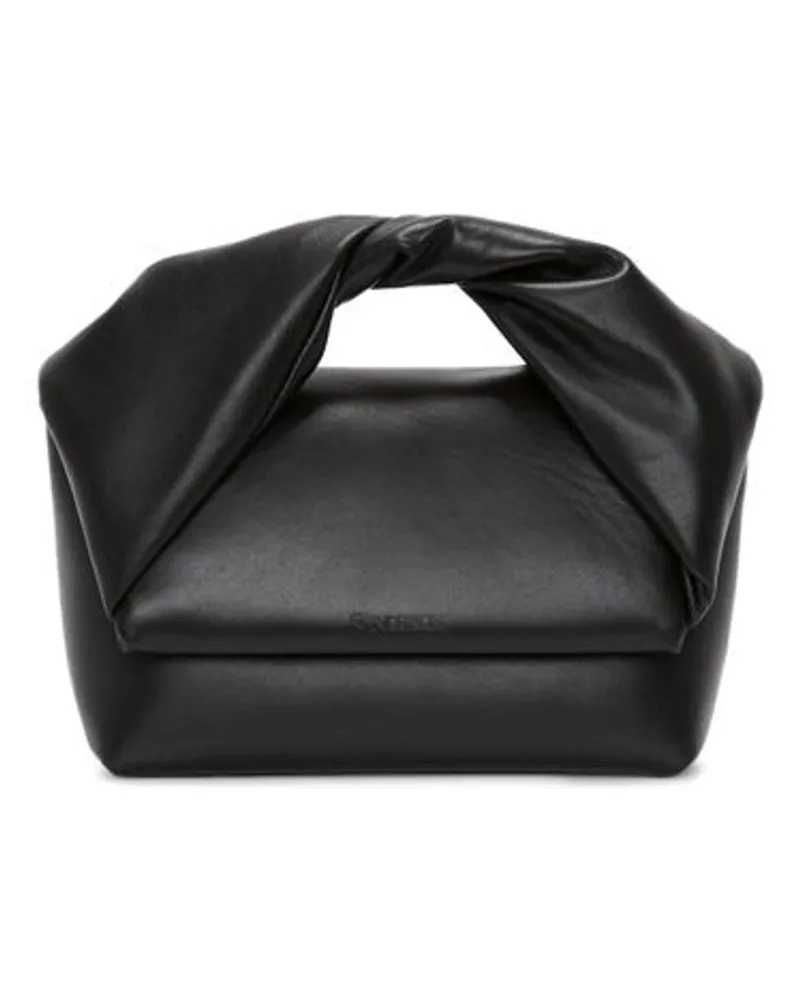 J.W.Anderson Mittelgroße Ledertasche mit Griff Twister Black