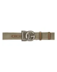 Dolce & Gabbana Bandgürtel mit DG-Logo Beige