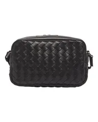 Bottega Veneta Kameratasche Classic Intrecciato kleine Größe Black