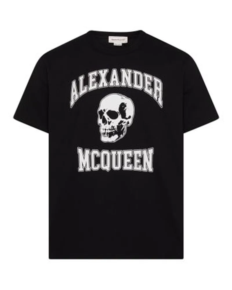 Alexander McQueen T-Shirt mit Logo Black