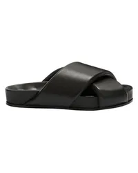 Jil Sander Gepolsterte Pantoletten Black