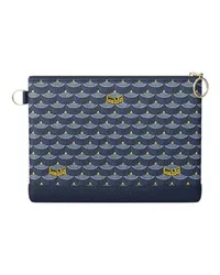 Fauré Le Page Clutch Pochette Zip 19 Navy