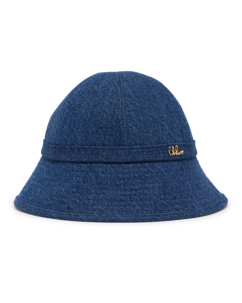 Chloé Fischerhut aus Denim Chloé Iconic Blue