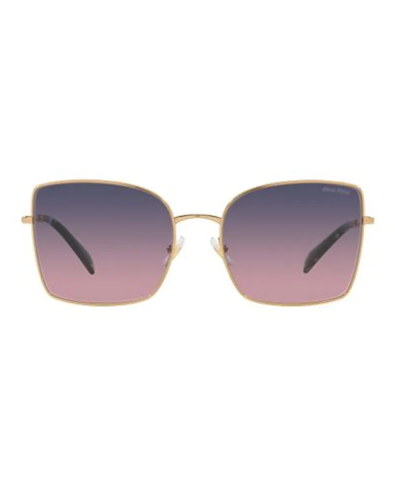 Miu Miu Mu 51ws Sonnenbrille Gold