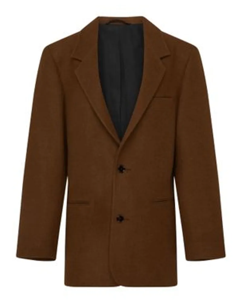 Christophe Lemaire Einreihiger Boxy-Blazer Brown