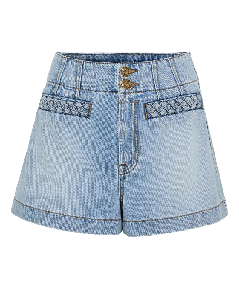 【Zimmermann】Wylie high-rise denim shorts Zimmermann Wylie high-rise denim shorts Zimmermann