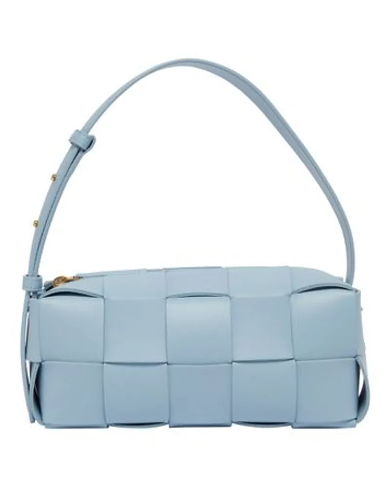 Bottega Veneta Klein Tasche Brick Cassette Blue