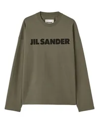 Jil Sander Logo-T-Shirt Green