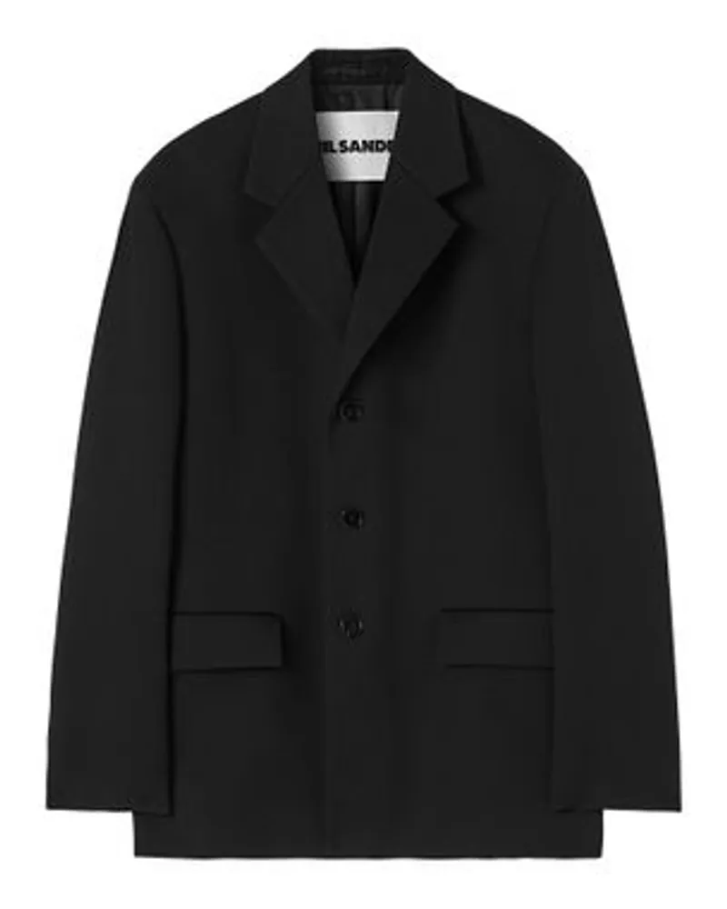 Jil Sander Eng anliegende Jacke Black