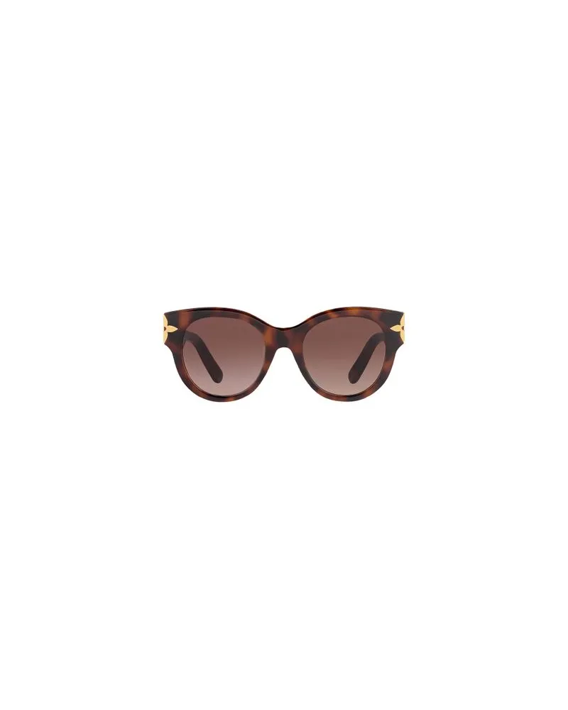 Louis Vuitton Flower Edge Round Sonnenbrille Brown