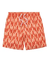 Frescobol Carioca Board-Shorts mit kariertem Print Copacabana Pink