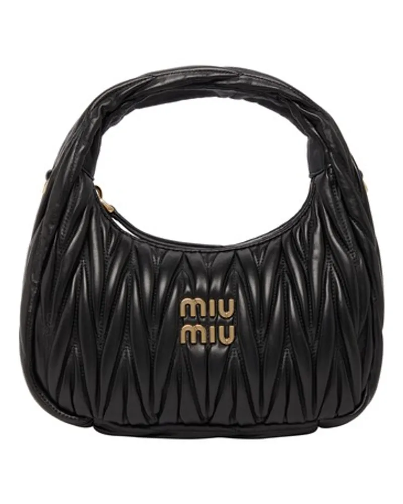 Miu Miu Hobo-Tasche Miu Wander Black