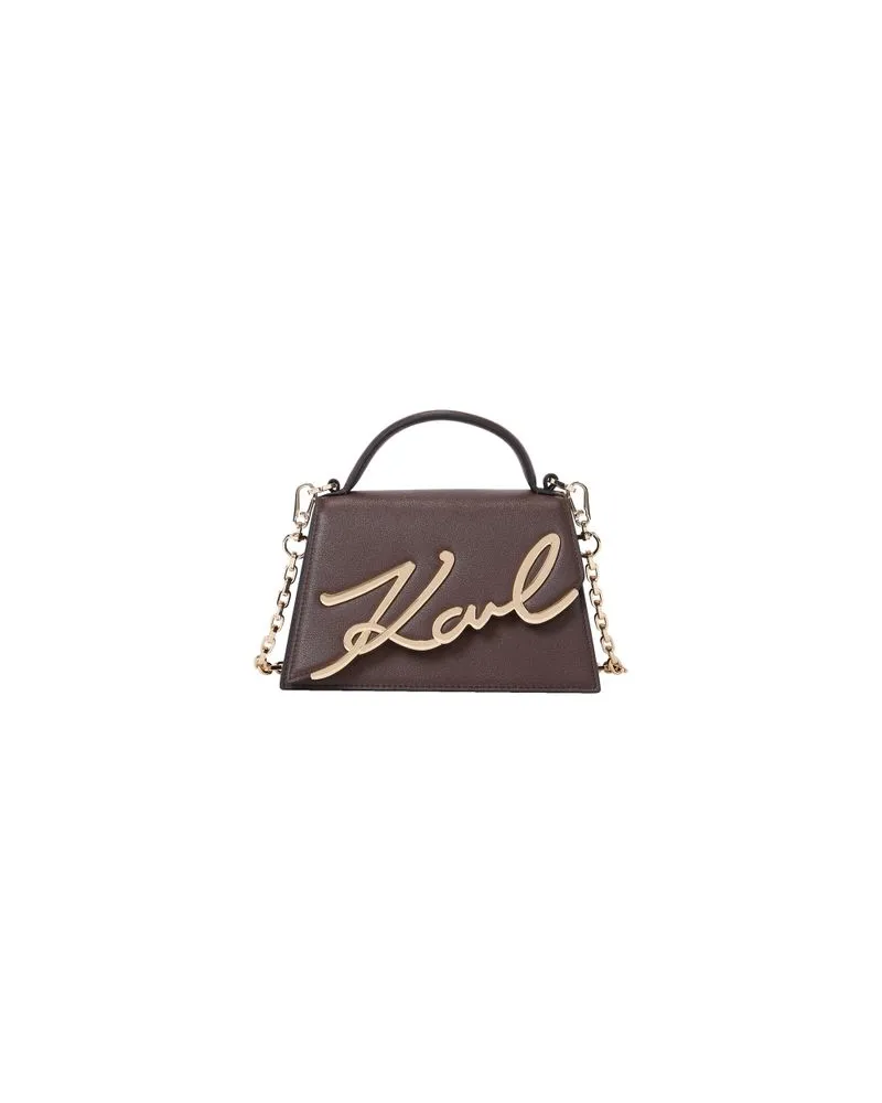 Karl Lagerfeld Kleine Crossbody Tasche Mit K/Signatur Brown