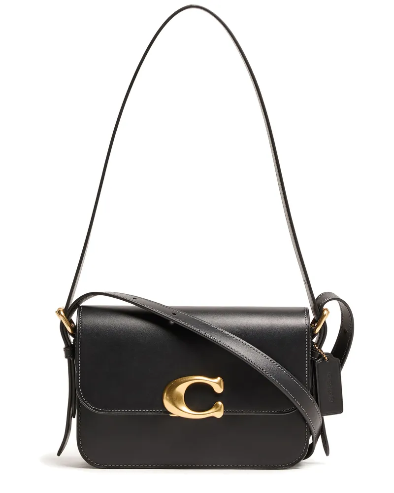 Coach Schultertasche Empire Carryall 34 aus glänzendem Leder 