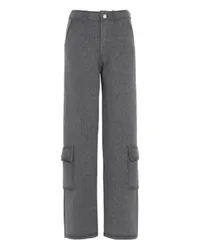 Barrie Cargohose im Denim-Look Grey