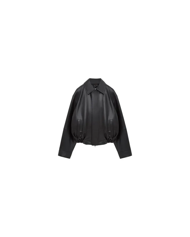 Loewe Jacke aus Lammnappa-Leder Black