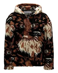 J.W.Anderson Fleecejacke mit Kapuze Brown