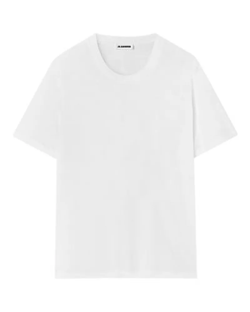 Jil Sander T-Shirt mit Rundhalsausschnitt White