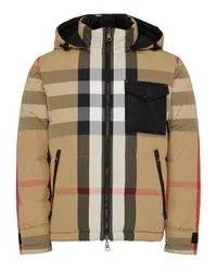 Burberry Wendbare Daunenjacke mit Kapuze Rutland Beige