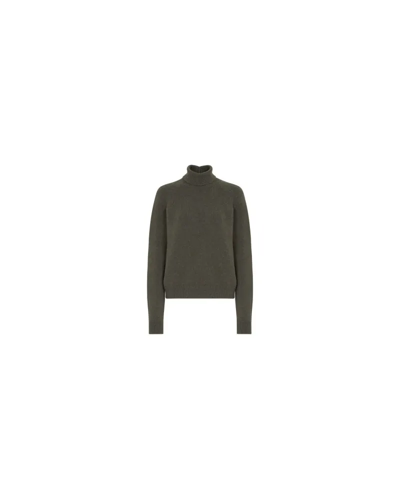 Fendi Pullover mit Stehkragen Green