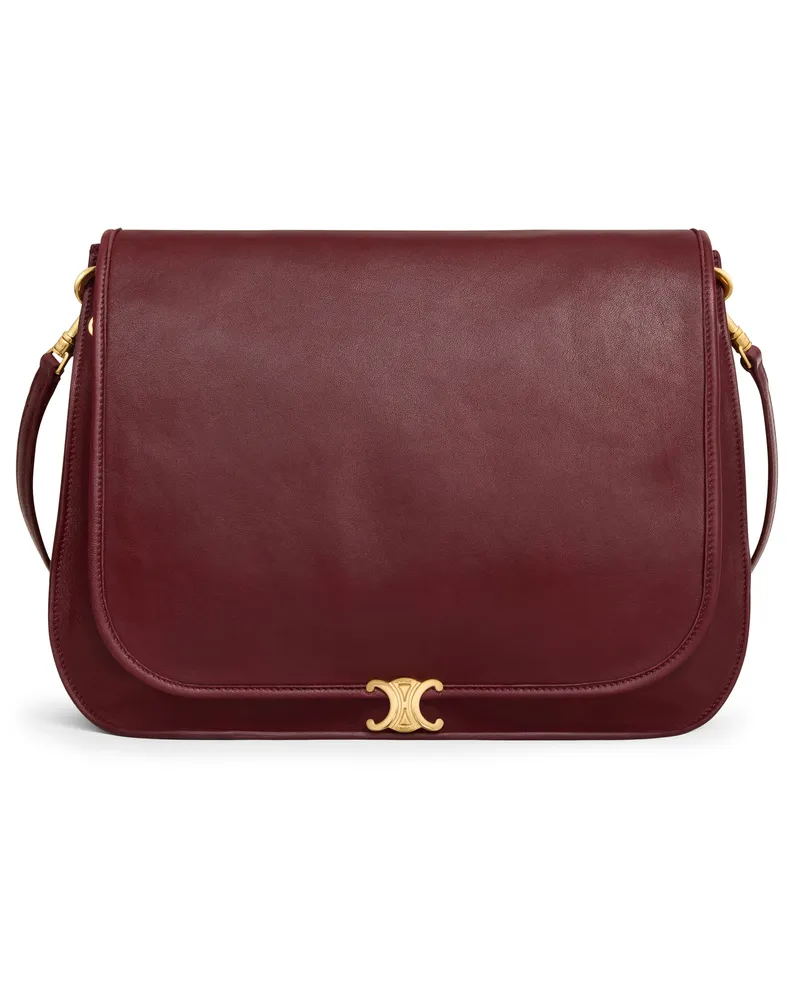 Celine Weiche triomphe tasche aus weichem, glänzendem lammleder 