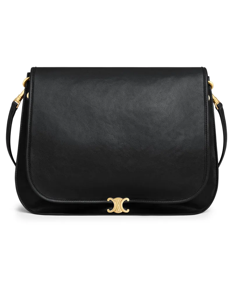 Celine Weiche triomphe tasche aus weichem, glänzendem lammleder 