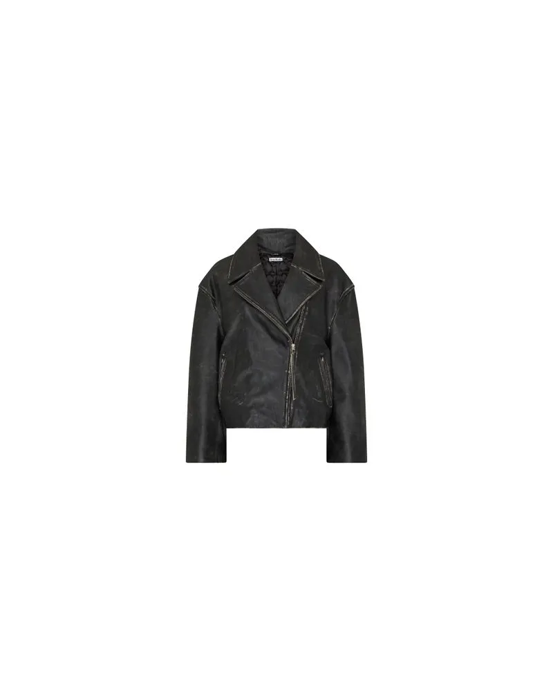 Acne Studios Lederjacke Black