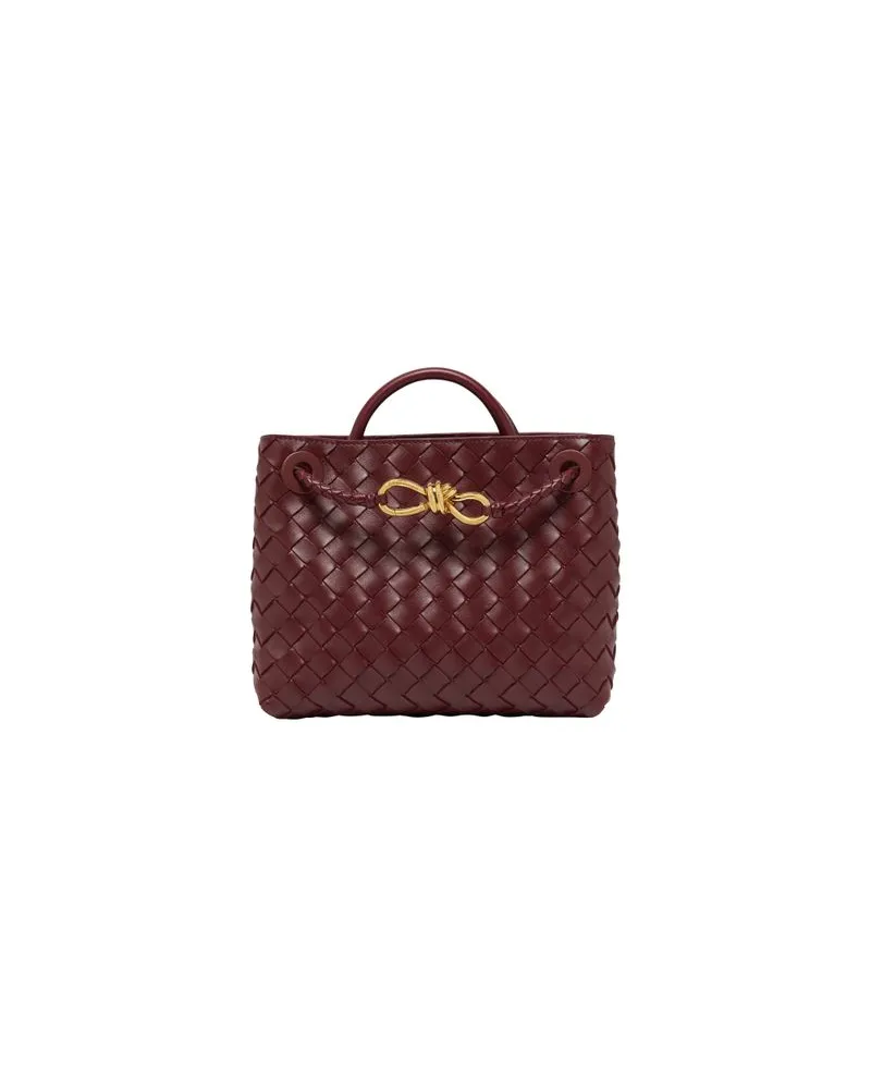 Bottega Veneta Tasche Andiamo im Kleinformat Burgundy