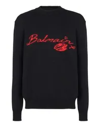 Balmain Wollpullover Kiss Black