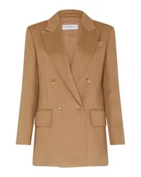 Max Mara Falster zweireihiger Blazer Beige