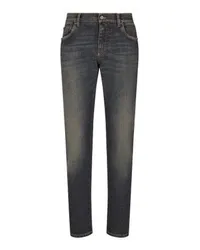 Dolce & Gabbana Stretch-Jeans in Regular-Passform Multicolor