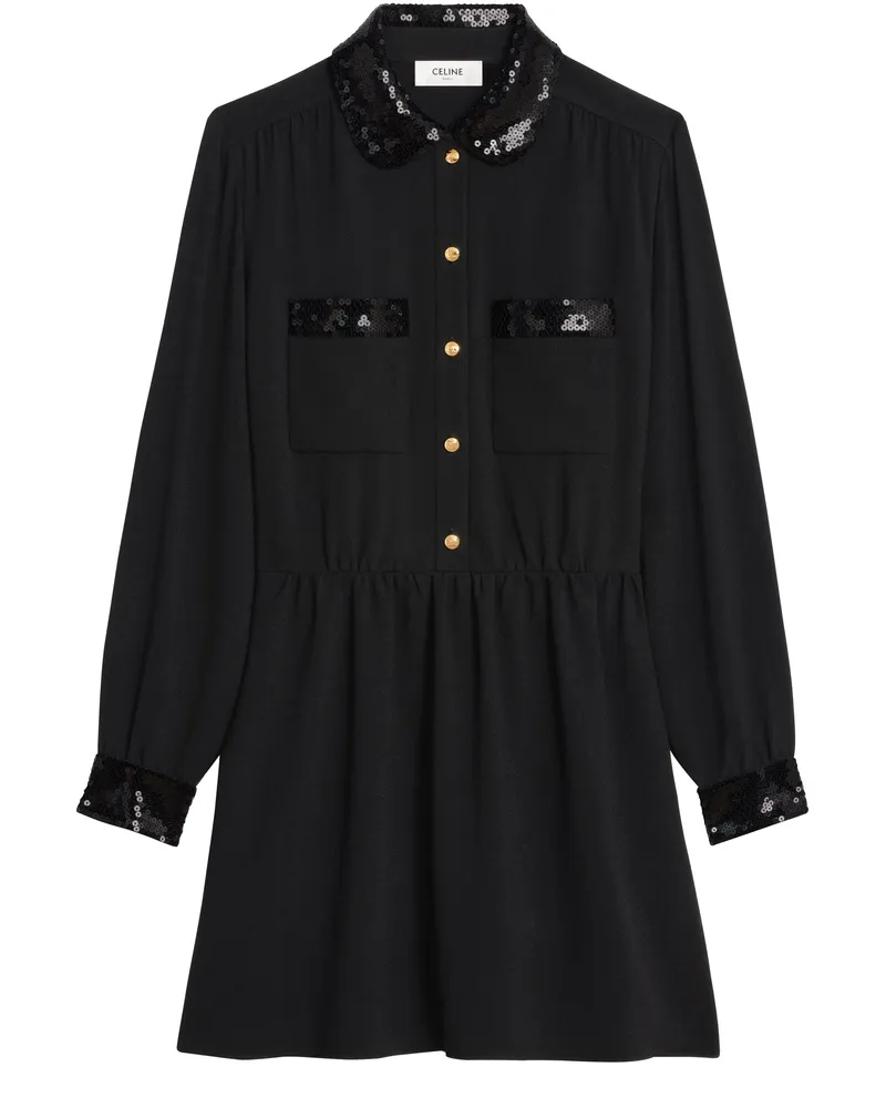 Celine Pensionnaire-minikleid aus sablé-viskose 