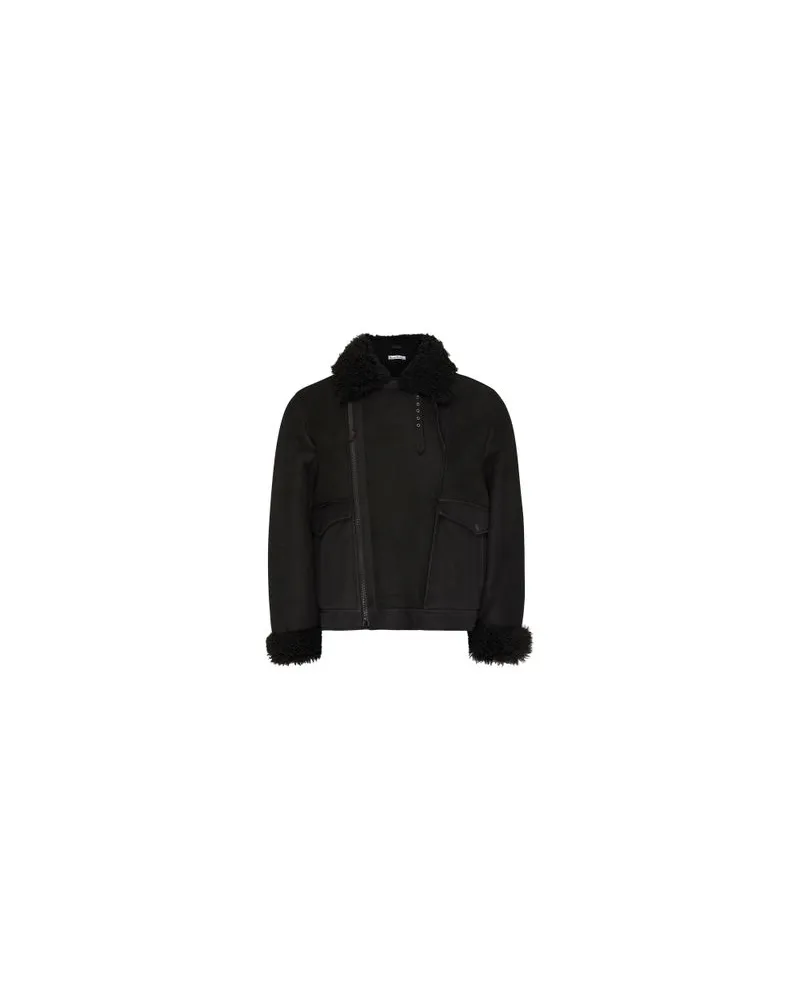 Acne Studios Lederjacke Black