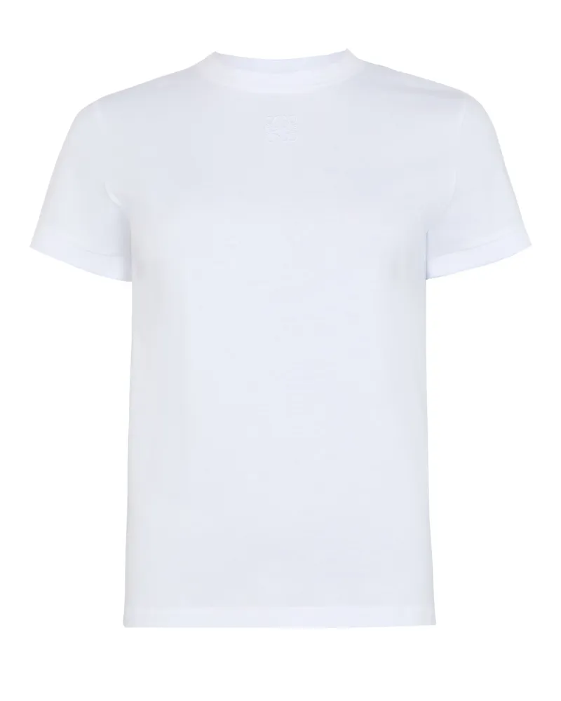 Loewe T-Shirt aus Baumwolle und Spitze 