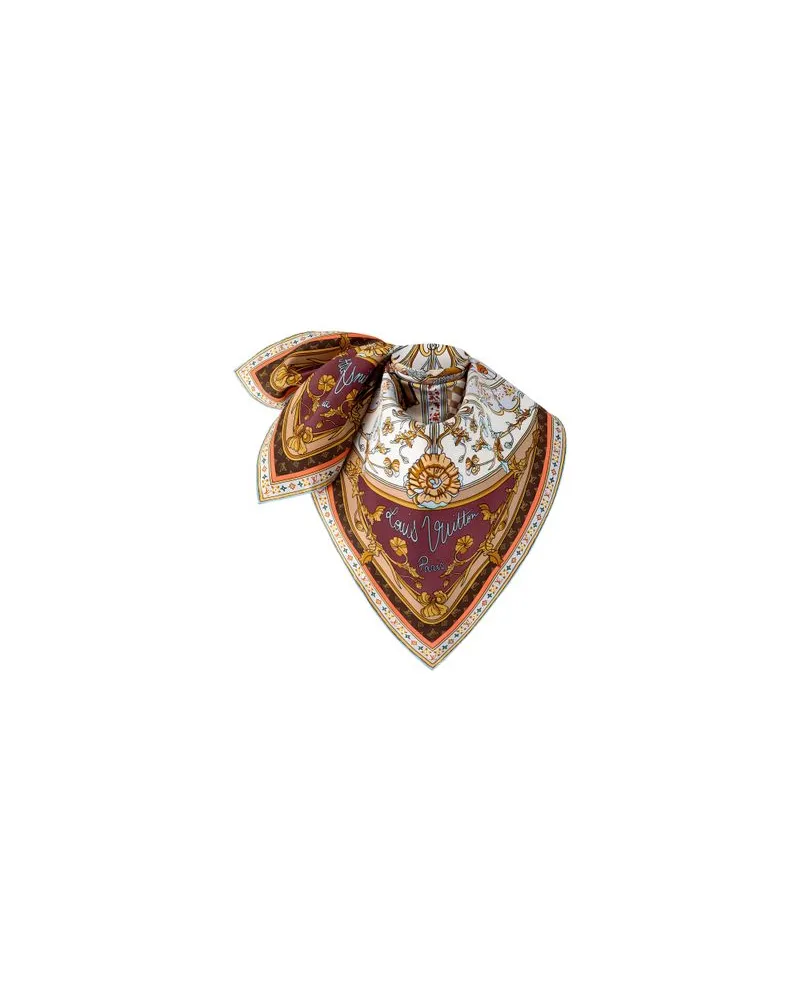 Louis Vuitton Maison De Famille Carré 90 Brown