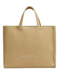 Marni Tote Bag East/West Museo Soft Beige