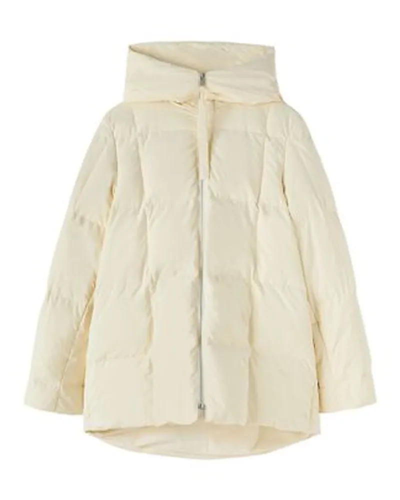 Jil Sander Gesteppte Daunenjacke Beige