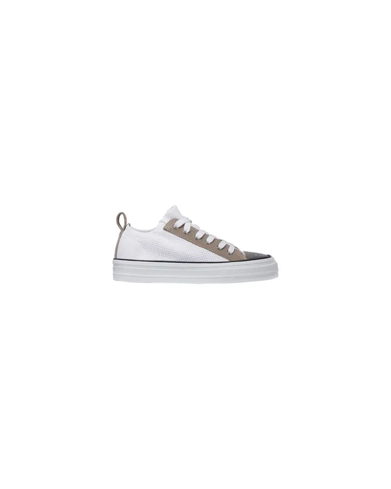 Brunello Cucinelli Sneakers mit Monili-Verzierung White