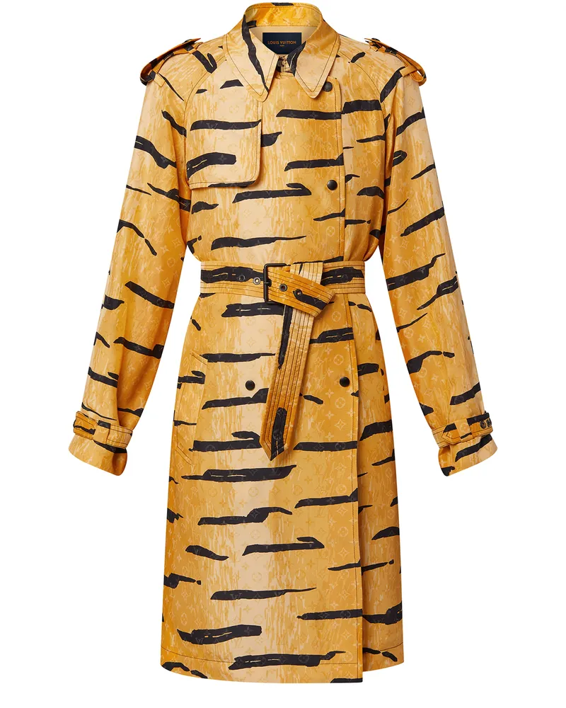 Louis Vuitton Trenchcoat mit Tiger-Motiv 