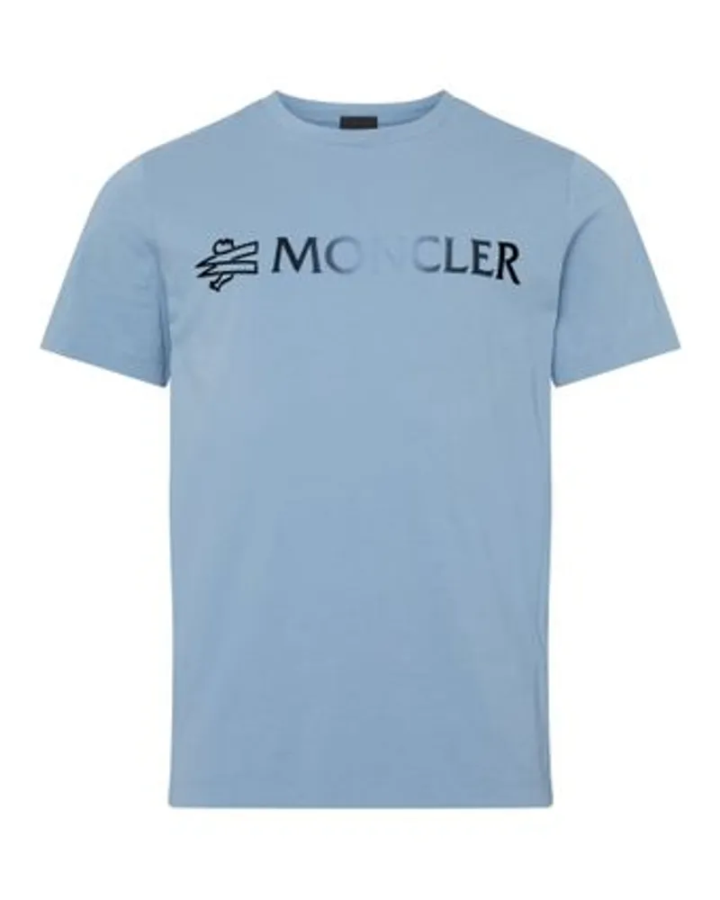 Moncler Kurzarm-T-Shirt Blue